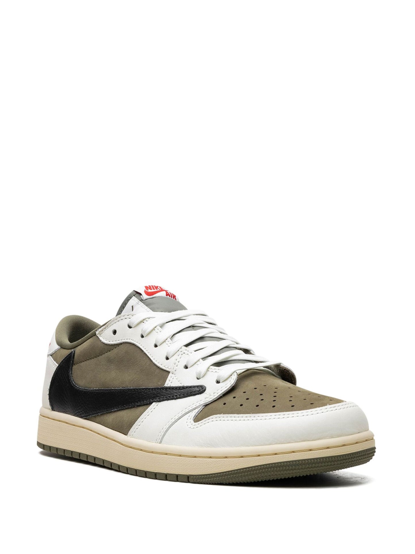 Jordan 1 Retro Low OG SP Travis Scott en verde oliva medio